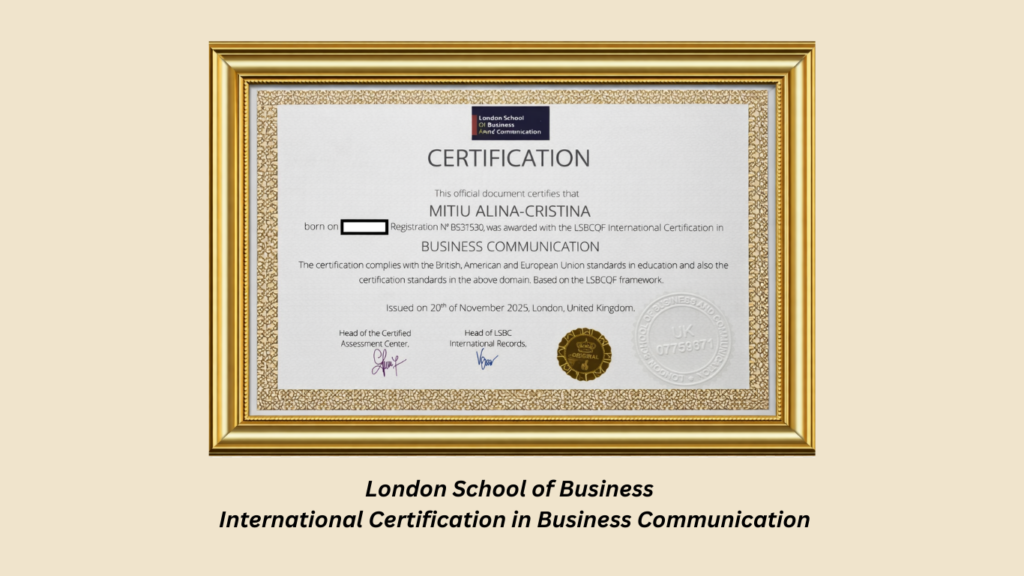 Certificat in Business Communication