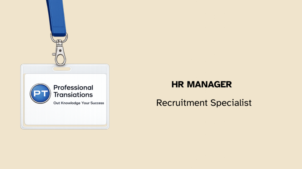 Ecuson Professional Translations – HR Manager